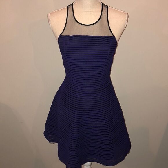 Sachin + Babi mesh striped slater dress - Picture 1 of 3